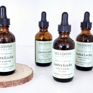 Lustra Locks Long & Strong Hair Elixir, Silky hair Made in Canada Vegan Silky Hair Rosemary Hair oil image 4