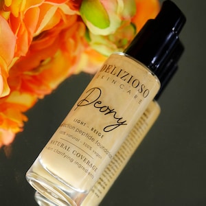Liquid Dual Action Skin Firming Liquid Foundation, Gluten Free, GMO Free, High Pigment, Luxury, Gift for her, Mineral Cosmetics, Natural