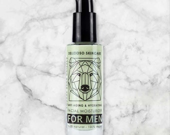 Anti-Aging Facial Moisturizer For Men (Square Bear Grizzly)