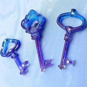 Galaxy Keys Resin Charms