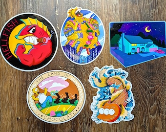Original Simpsons Art Stickers - Set 2!