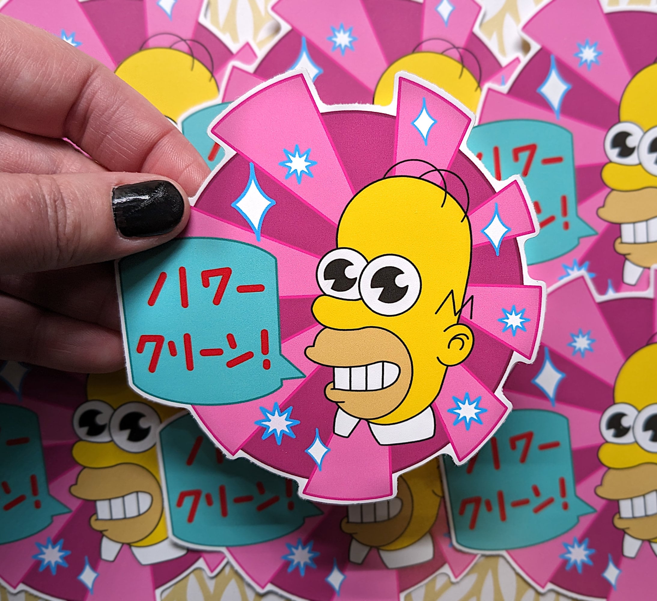 Simpsons Sticker Original Simpsons Art Stickers - Etsy