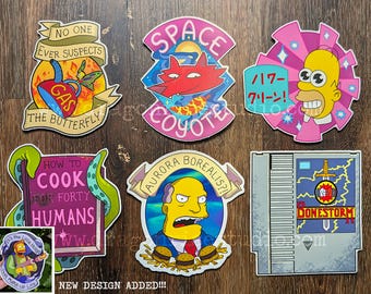 Original Simpsons Art Stickers
