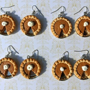 Pumpkin Pie Clay Earrings image 2