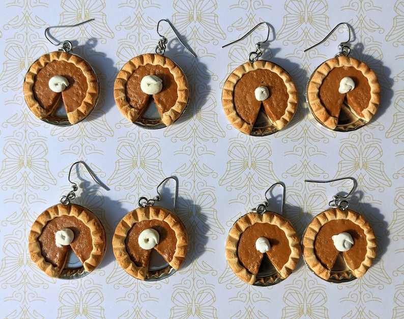 Pumpkin Pie Clay Earrings image 2