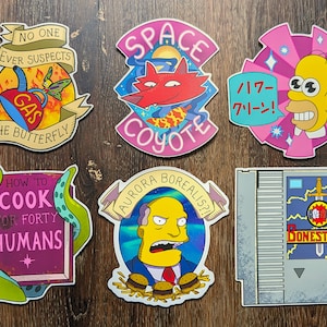 Original Simpsons Art Stickers