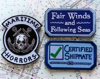 Maritime Horrors Morale Tactical Patch with Hook and Loop Backing