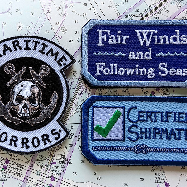 Maritime Horrors Morale Tactical Patch with Hook and Loop Backing