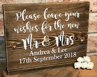 Wedding guest book Sign personalised rustic wooden guest book sign alternative custom guest book sign Photo Booth sign