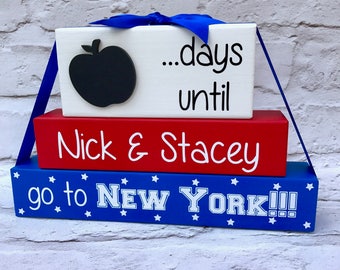 days until new york new york countdown block plaque holiday countdown,