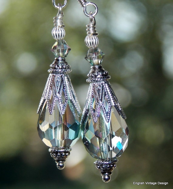 Orecchini Uomo Diamante Orecchini A Ganci A Leva In Argento Tibetano - Pendenti A Goccia Con Design In Filigrana, Nuovi Orecchini A Gancetto Leverback Pendenti - Foto 6