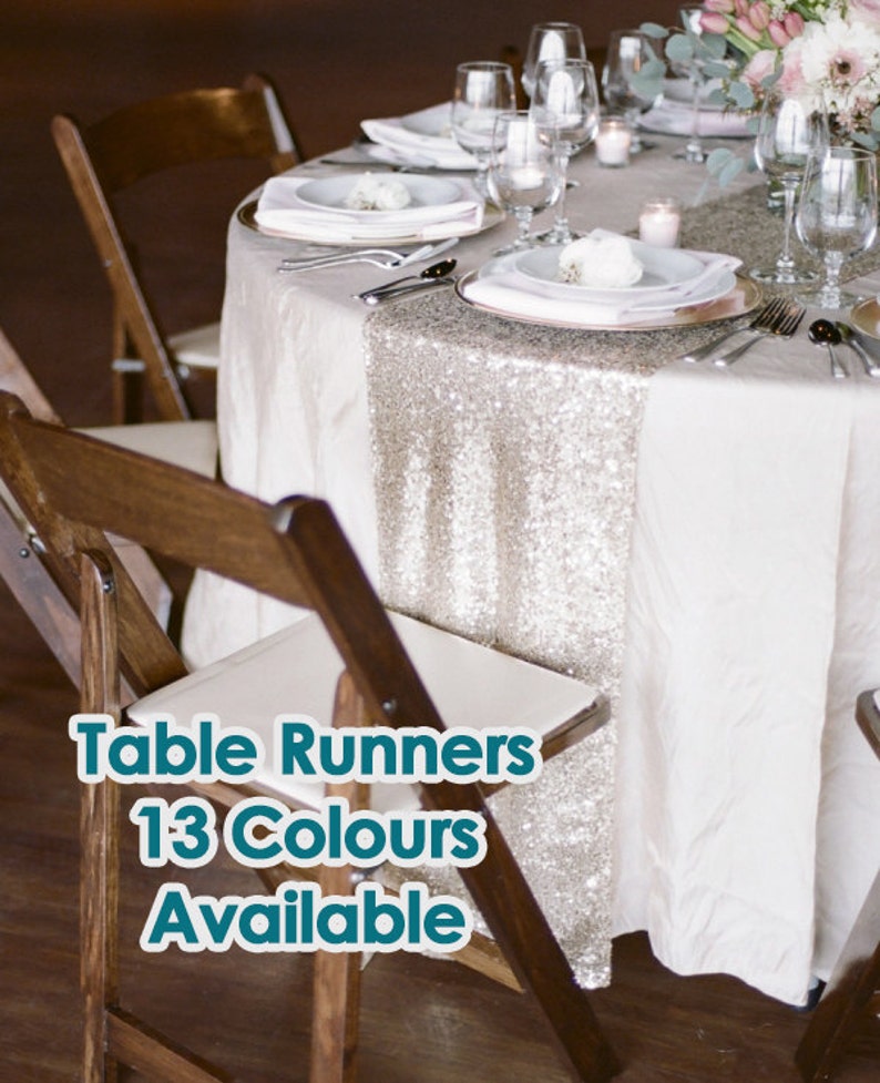 Sequin Table Runners Wedding Supplies Party Image 0