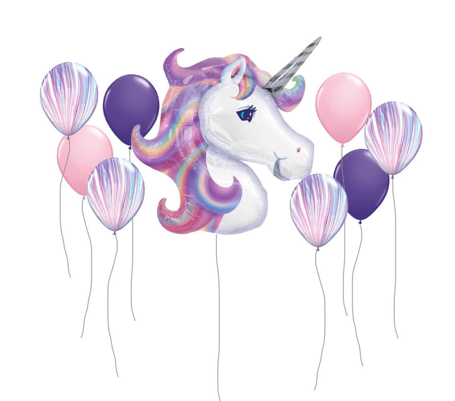 Unicorn Balloon Jumbo 33 Unicorn Balloon Kids Party Etsy