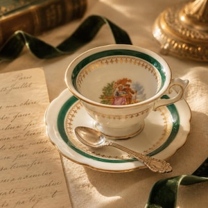 Occupied Japan Teacup and Saucer - Etsy