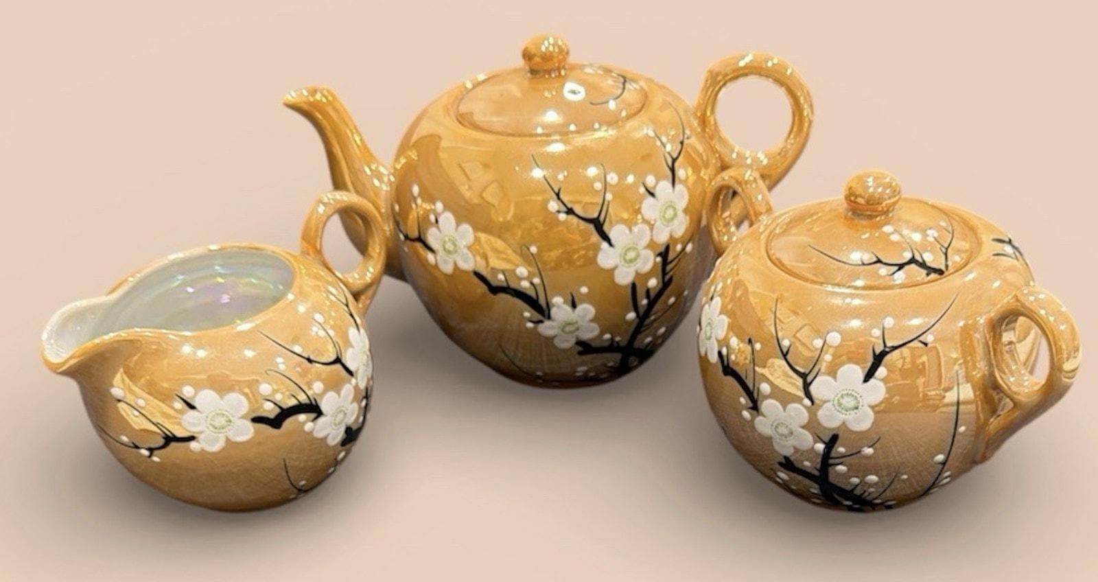 Vintage Japanese Cherry Blossom Tea Set - Etsy