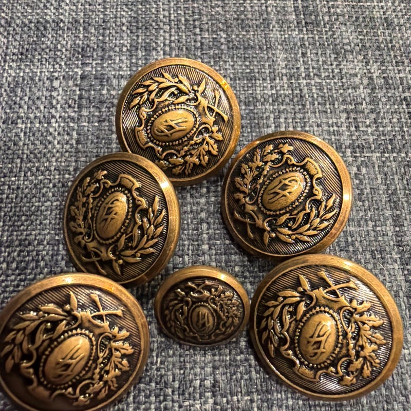 Monogramen Monogrammed Coat Buttons - Etsy