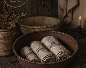 Primitive Metal Flour Sifter Pan Rustic Kitchen Decor Antique Farmhouse Bowl Vintage Sieve Early 1900s