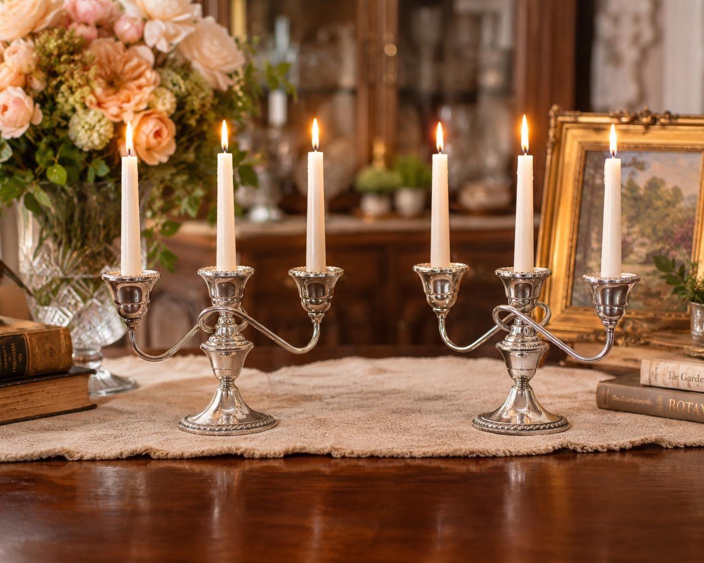 Rogers Silver Candlesticks - Etsy