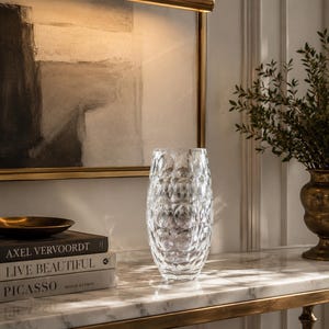 Kagami Crystal Vase - Etsy