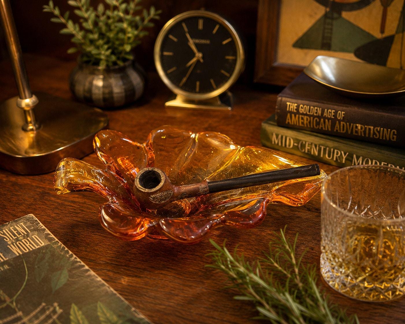 Amber Pipe Ashtray - Etsy