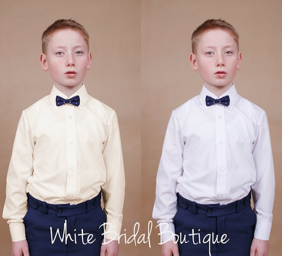 boys ivory dress shirt