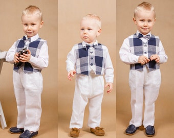 Wedding boy outfit Baby boy outfit Ring bearer outfit Boy wedding outfit Baptism suit Christening outfit Baptism outfit Wedding boy set