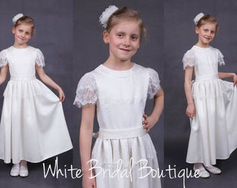 Ready to ship,First communion dress,Flower girls dress,First communion gowns,Wedding dress,Lace wedding dress,Holy communion dress,Communion