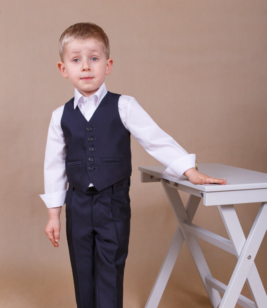 Boy Suit Wedding Boy Formal Boy Wear Boy Outfit Suit Boy Vest Etsy