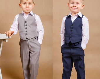 Liam - ring bearer outfit Wedding boy suit Boy wedding outfit Communion outfit Wedding boy outfit Ring bearer suit Communion suit Navy suit