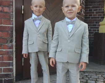 Wedding suit Ring bearer outfit Wedding outfit Wedding boy suit Ring bearer Boy formal suit Baptism suit Christening boy suit Baptism outfit