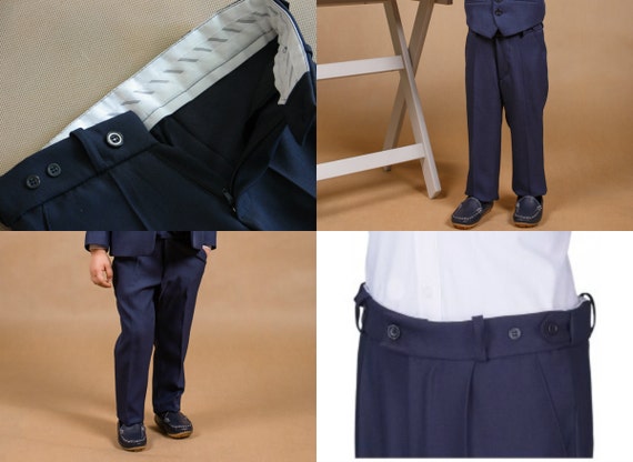 Gioberti Little Boys Suit Jacket Navy Blazer and Charcoal Dress Pants –  GIOBERTI