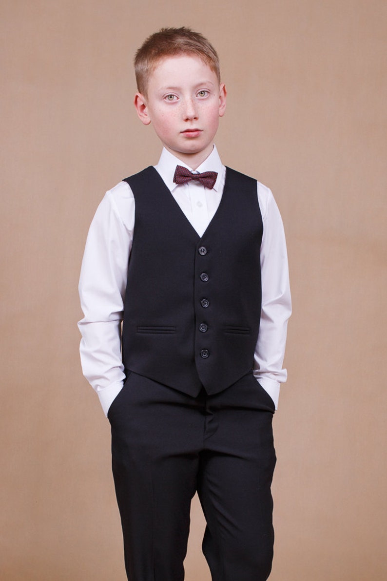 Ring Bearer Outfit Wedding Boy Suit Boy Vest Teeneger Suit Etsy