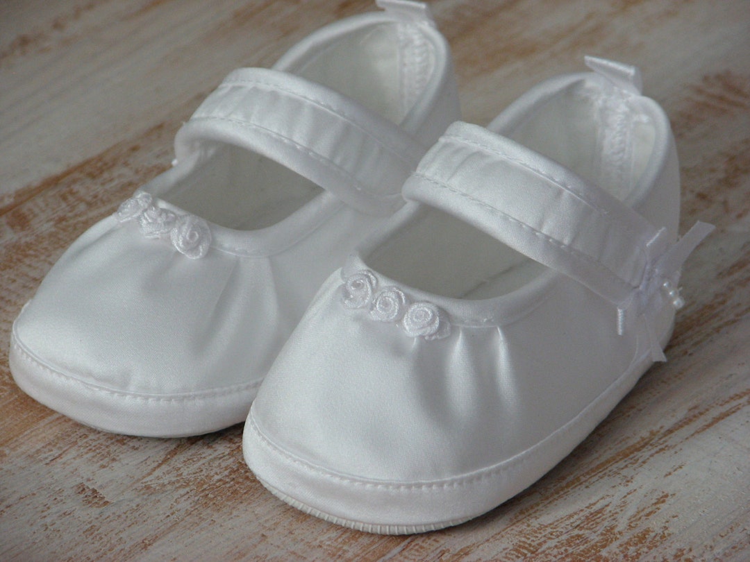 Baby Ballet Shoes Baptism Shoes White Girl Shoes Baby Gril Shoes ...