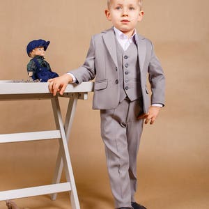 Wedding suit Ring bearer outfit Wedding boy suit Navy wedding | Etsy
