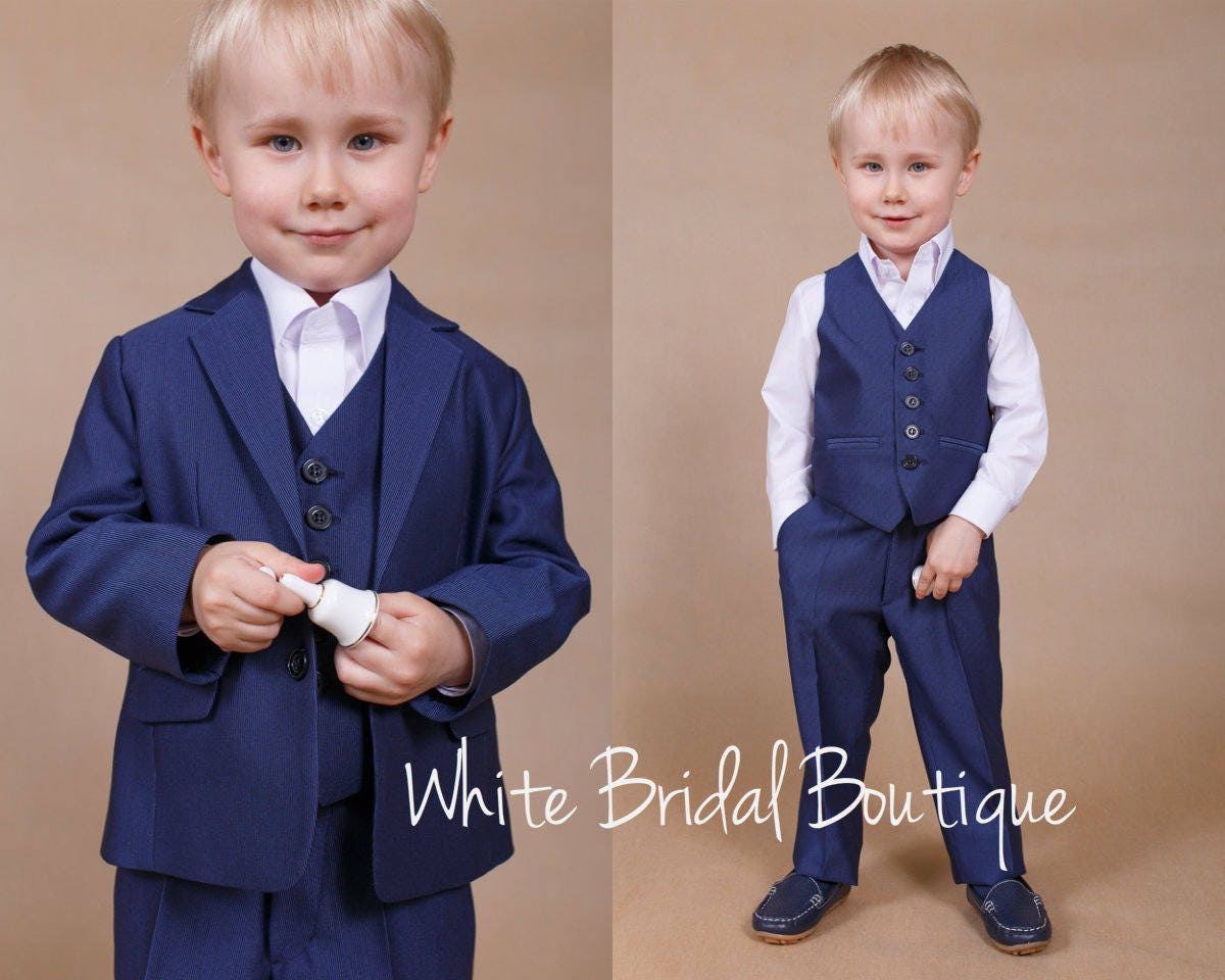 Wedding boy suit Ring bearer outfit Boys formal wear Wedding Etsy