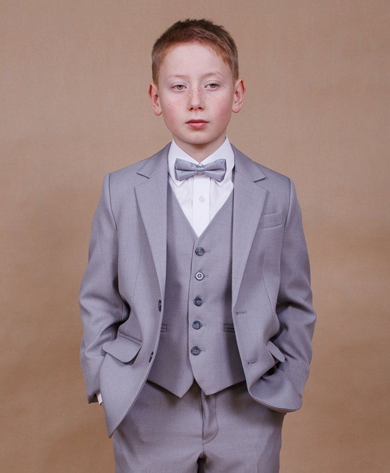 4 Pcs. Boy Suit Wedding Boy Suit Ring Bearer Outfit Boy Vest Etsy