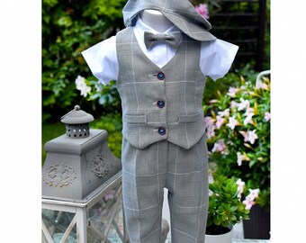 5 pcs. suit, Baby suit, Boy outfit, Christening suit, Baptism suit, Christening outfit, Baptism outfit, Baby shower suit, Blessing outfit