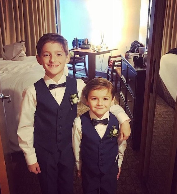 baby boy navy blue suit