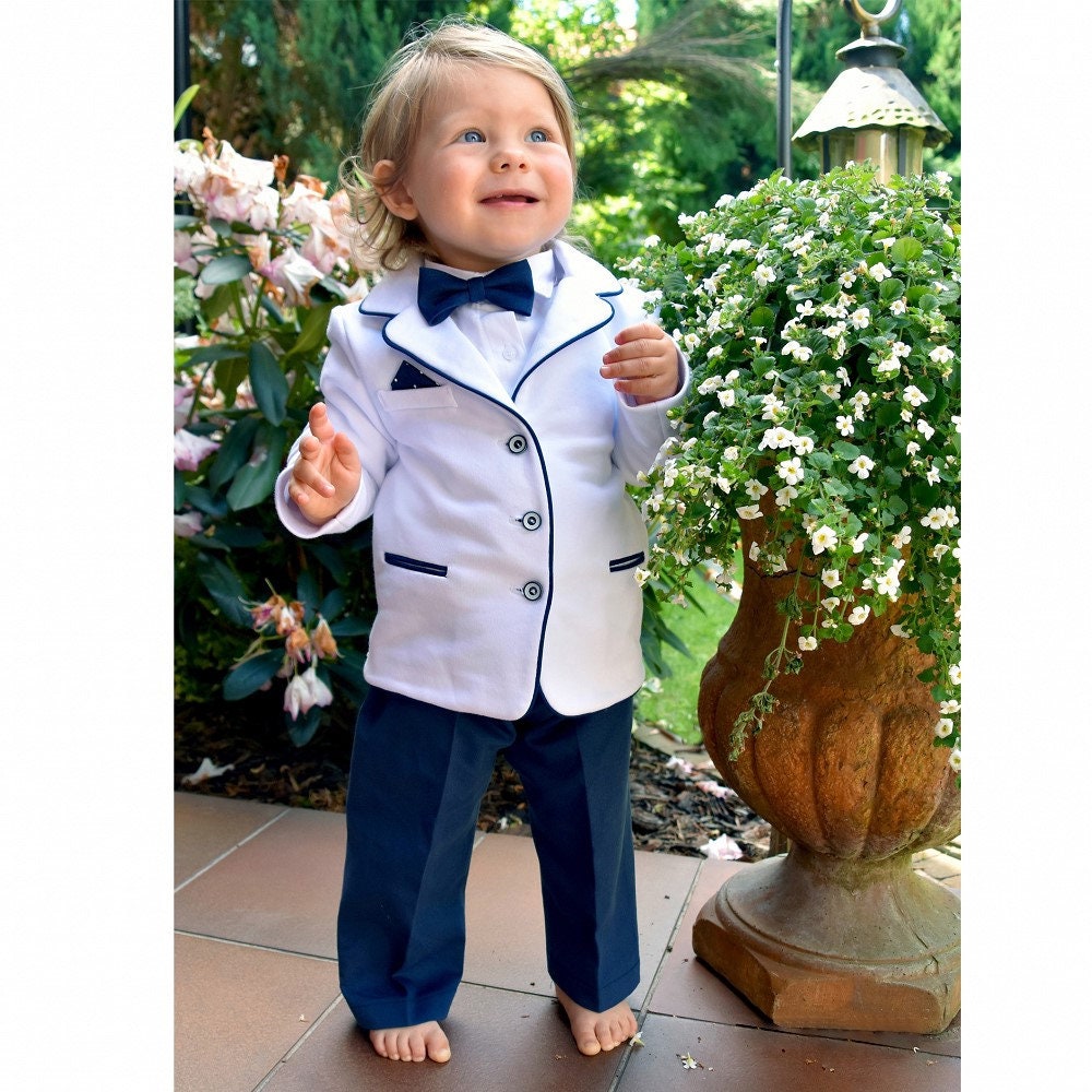 Two-Piece Baptism Suit w/ Tie main image 0