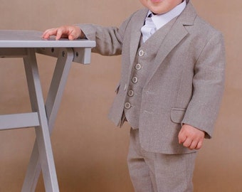 Boy suit Ring bearer suit Baby boy outfit Ring bearer outfit Wedding boy outfit Baby suit Boy formal outfit suit Boy set vest Boy jacket