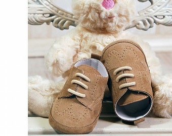Baby shoes, toddler shoes, baby suede shoes, christening shoes, wedding baby shoes, baptism shoes, Beige baby shoes, Suede baby shoes