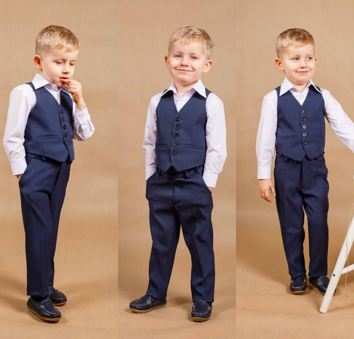 Navy boy suits for weddings cheap