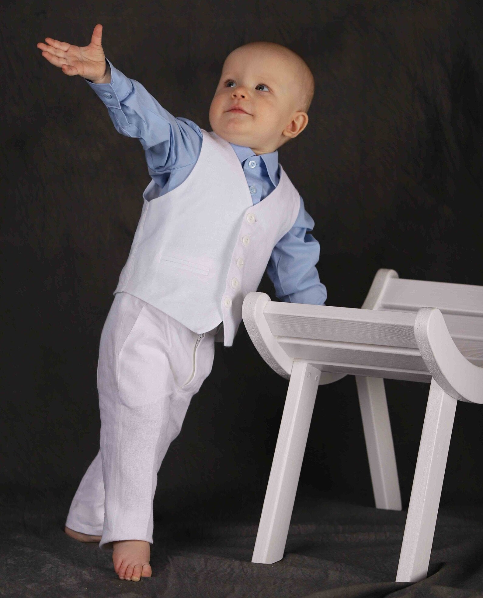 Linen Boy Suit Wedding Ring Bearer Suit Wedding Boy Outfit Boy Etsy
