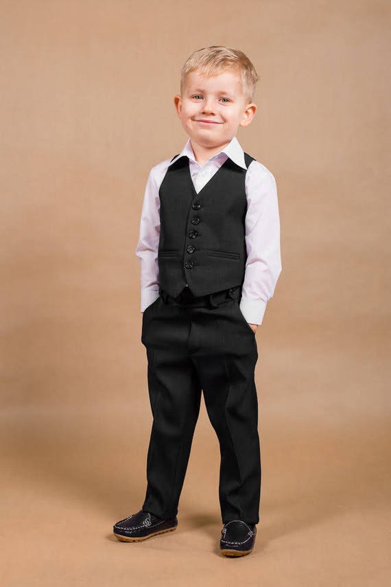 Baby Boy Wedding Outfit Ring Bearer Suit Linen Boy Outfit Wedding
