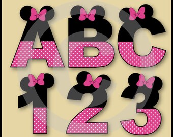 Minnie Alphabet Etsy