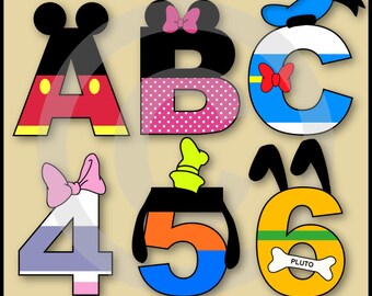 disney alphabet etsy