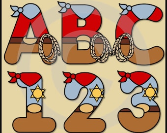 Western Alphabet Letters Clip Art Graphics