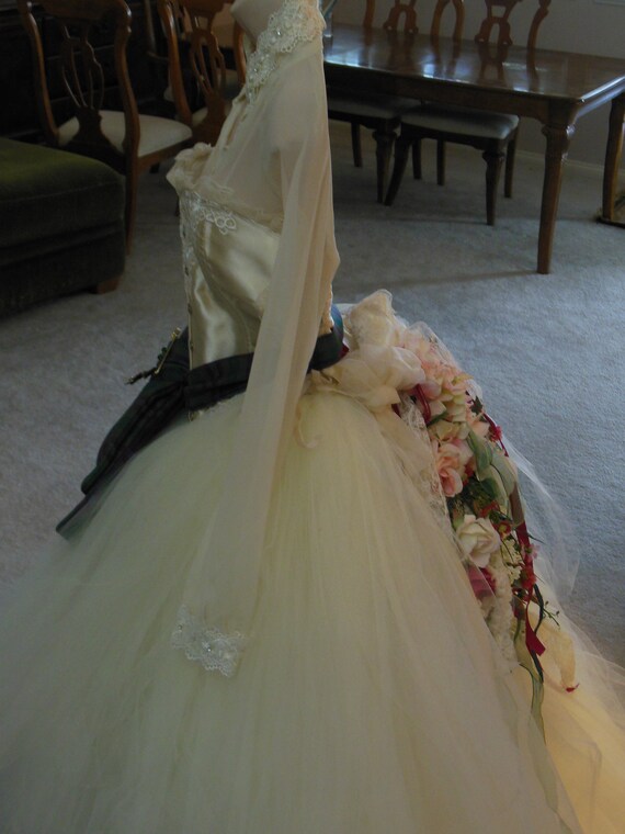Tartan wedding top dress for sale