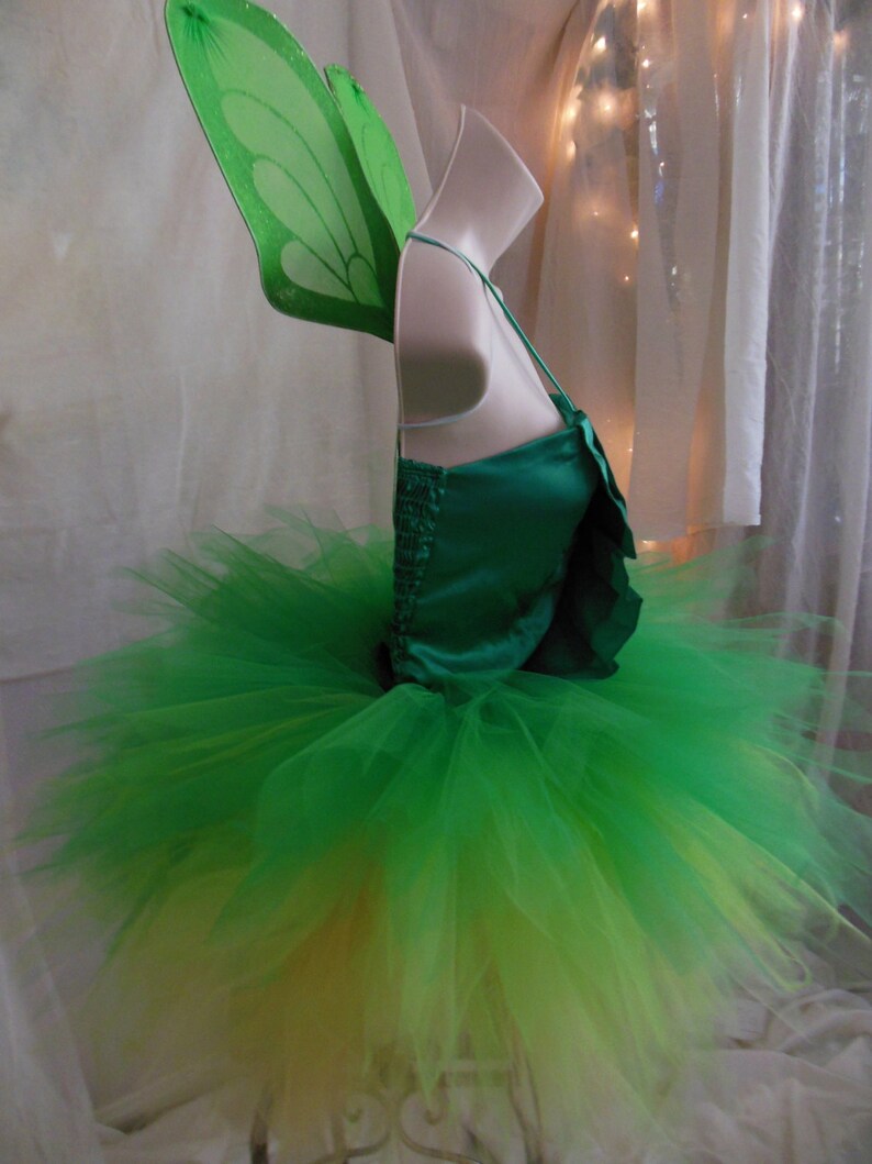 TINKERBELL COSTUME Camisol Size Small With TUTU Star Wand and Etsy