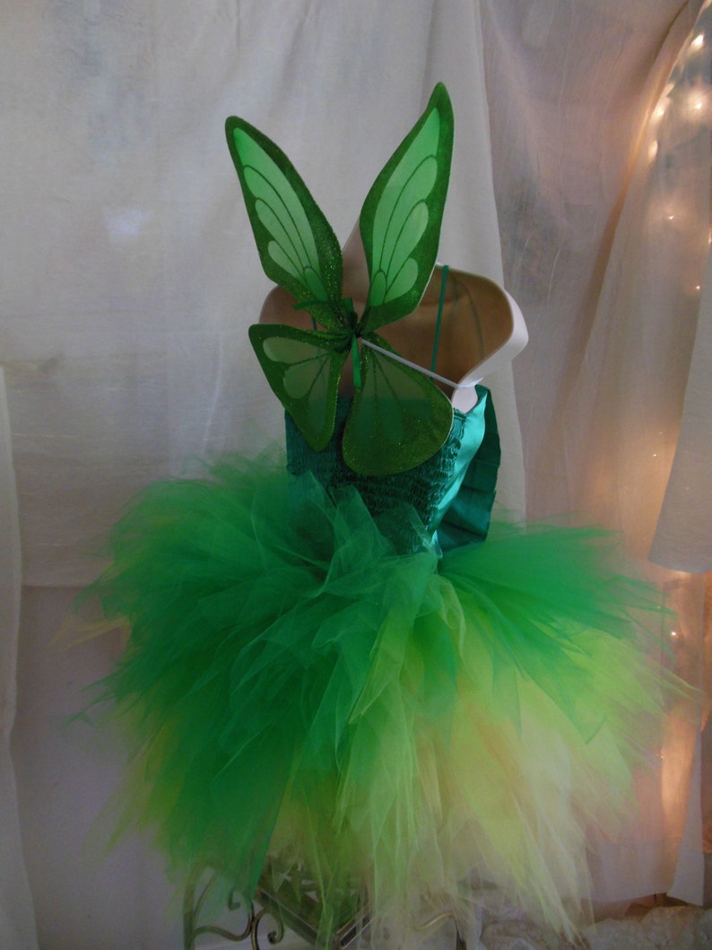 TINKERBELL COSTUME Camisol Size Small With TUTU Star Wand and Etsy